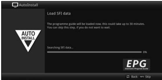 TECHNISAT TECHNICORDER ISIO SC  -  TECHNICORDER ISIO STC - Loading EPG data - 1