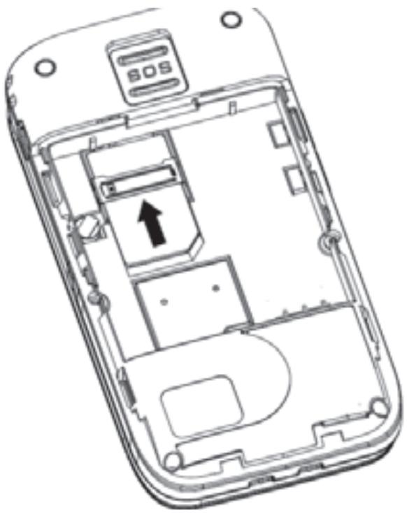 AUDIOLINE MT1000 - Installing the SIM card and battery - 1