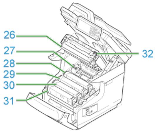OKI C711DM - A l'intérieur de la machine - 1