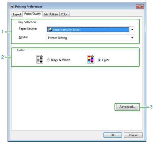 OKI C711DM - Onglet [Papier/Qualité] - 1