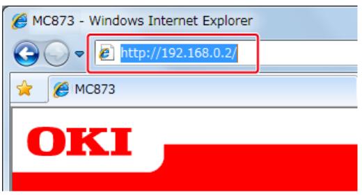 OKI C711DM - Ouvrez la page Web de cette machine à partir d'un ordinateur - 1