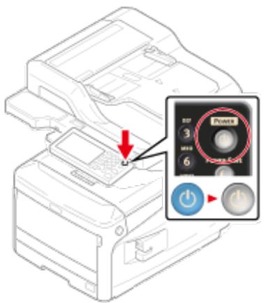 OKI C711DM - Mettre la machine hors tension, puis débrancher le cordon - 1
