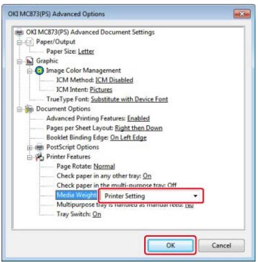 OKI C711DM - Pour le pilote d'imprimante PS Windows - 3