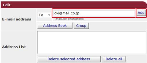 OKI C711DM - Entre une adresse courriel de destination, puis cliquez sur [OK]. - 1