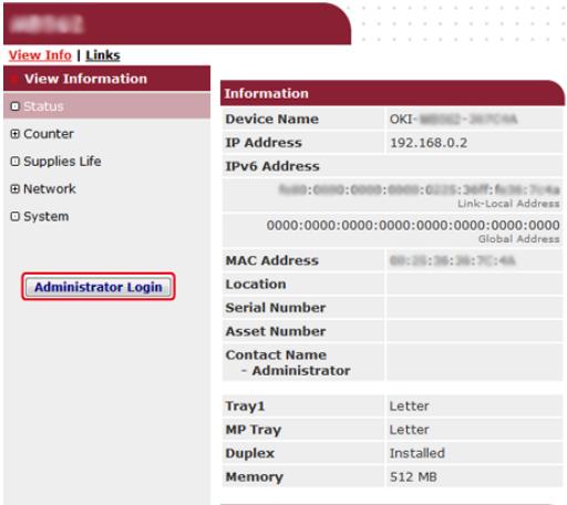 OKI C711DM - Vérifier l'utilisation des paramètres du service Cloud - 2