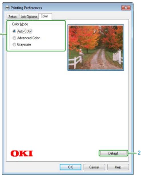 OKI C711DM - Onglet [Couleur] - 1