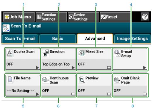 OKI C711DM - Écran Numérisation vers courriel - 3