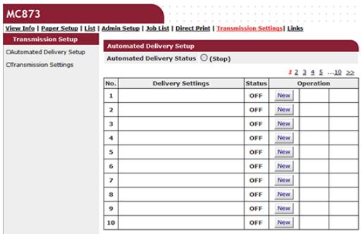 OKI C711DM - Paramétres de transmission - 1