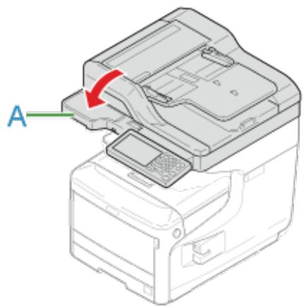 OKI C711DM - Tenez la poignée (A) pour fermer le scanneur. - 1