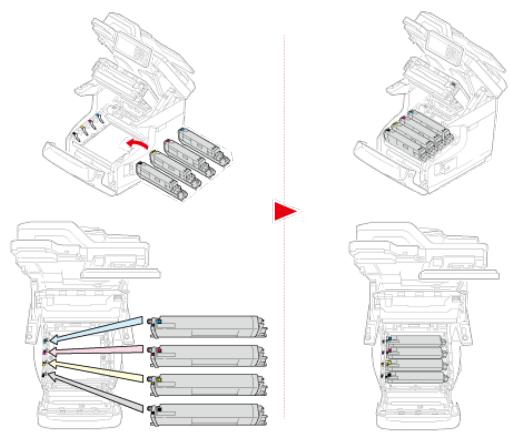 OKI C711DM - Remplacez l'unité recto-verse (E) dans la machine. - 27