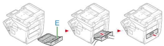 OKI C711DM - Remplacez l'unité recto-verse (E) dans la machine. - 11
