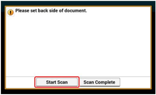 OKI C711DM - Appuyez sur [Démarrer la numérisation]. - 1