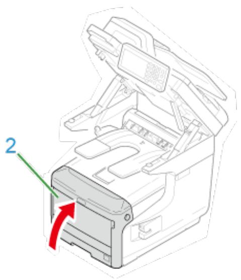 OKI C711DM - Remplacez l'unité recto-verse (E) dans la machine. - 12