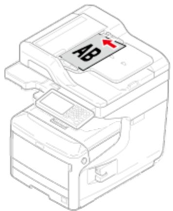 OKI C711DM - Symboles indiquant l'orientation du document - 1