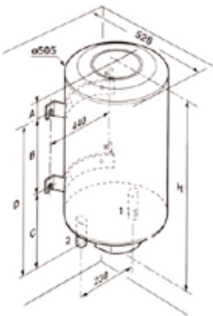 DE DIETRICH CEB MV - COTES DE FIXATION - 6