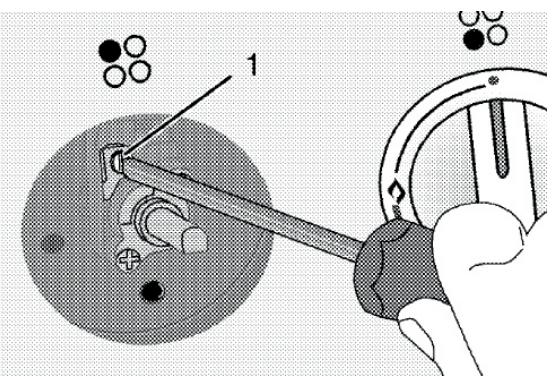 LISTO CG5050 L2B - Réglage du début des brûleurs de la table de cuisson : - 1