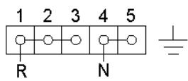 LOFRA M76GV/C - Terminal connection diagram with cable pre-installed - 2