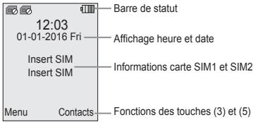LEXIBOOK GSM20FZ - ICÔNES ET INDICATEURS DE L'ÉCRAN - 1