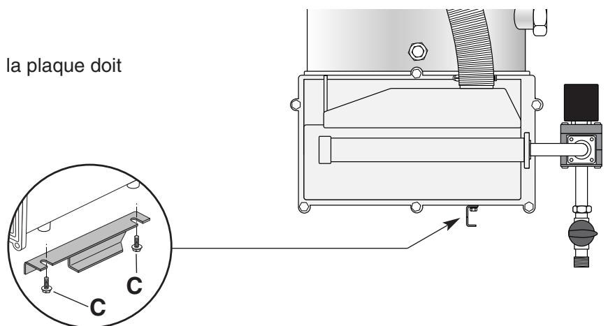 FRISQUET HYDROCONFORT VENTOUSE 80 450 - d) Démonter la plaque de transport - 1