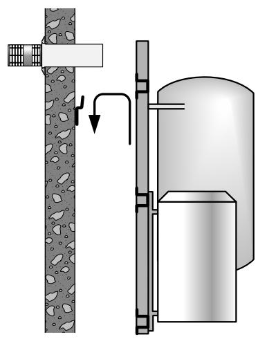 FRISQUET HYDROCONFORT VENTOUSE 80 450 - - Accrochage de la chaudière - 5
