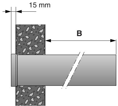 FRISQUET HYDROCONFORT VENTOUSE 80 450 - b) Positionner le tube PVC dans son trou de passage - 1