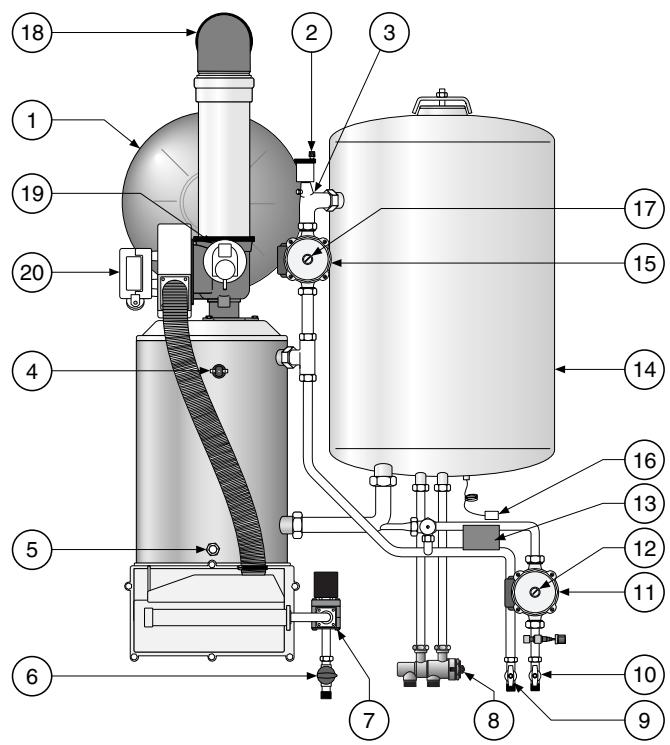 FRISQUET HYDROCONFORT VENTOUSE 80 450 - NOMENCLATURE - 1