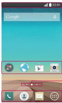 LG JOY Y30 - Home screen - 1