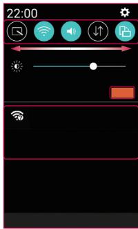 LG JOY Y30 - Opening the notifications panel - 1