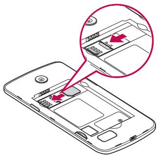 LG JOY Y30 - Installing the SIM or USIM card and battery - 2