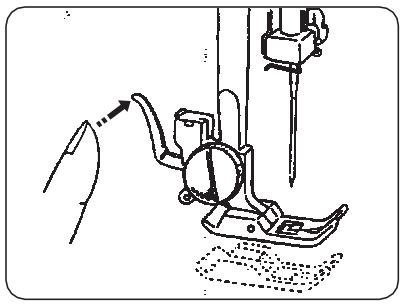 BLAUPUNKT COMFORT 930 - Auswechseln der Nähfübe - 2