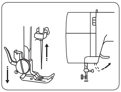 BLAUPUNKT COMFORT 930 - Auswechseln der Nähfübe - 1