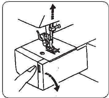 BLAUPUNKT CASUAL 845 - Setting spool pin - 2