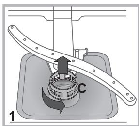 INDESIT DFG054 - Cleaning the filters - 1