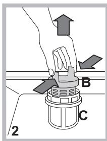 INDESIT DFG054 - Cleaning the filters - 2