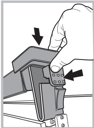 INDESIT IFW5844PIX - AVERTISSEMENT: Réassembler le verre correctement afin que le signe sur le verre est correctement lisible. - 1