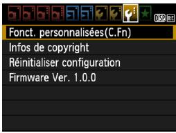 CANON EOS 90D - Personnalisation de l'appareil photo - 2