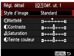CANON EOS 90D - Sélectionnez [déf. ut.] - 1
