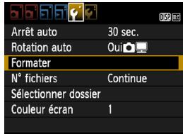 CANON EOS 90D - MENU formatage de la carte - 2