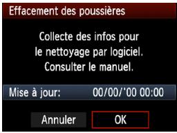 CANON EOS 90D - Sélectionnez [effacement des poussières]. - 1