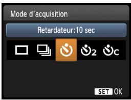 CANON EOS 90D - Sélectionnez le retardateur. - 2