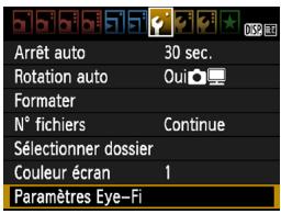 CANON EOS 90D - Utilisation des cartes eye-fi - 2