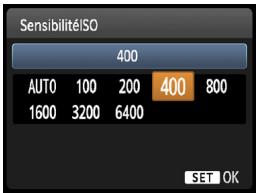 CANON EOS 90D - ISO : changement de la sensibilité ISO - 2