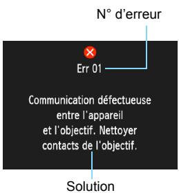 CANON EOS 90D - Codes d'erreur - 1