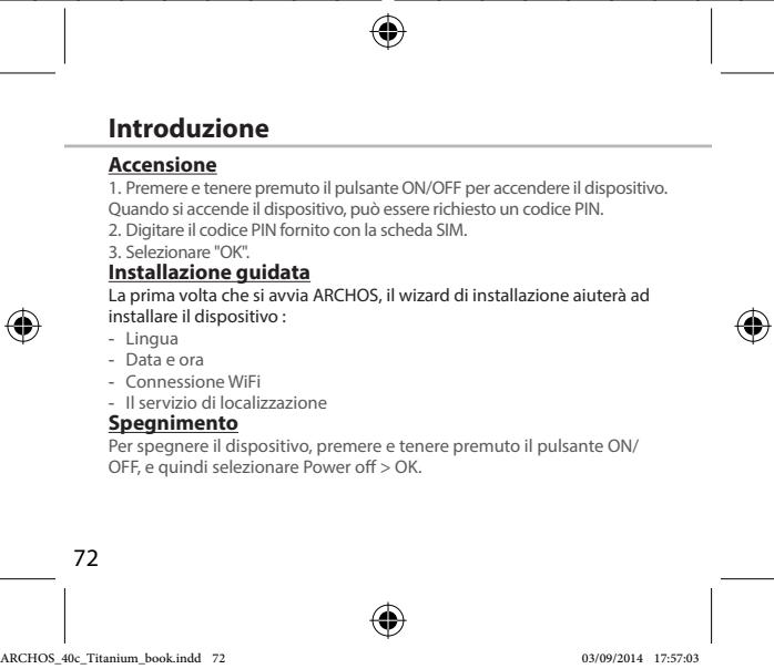 ARCHOS CORE 55 - Descrizione del dispositorio - 9
