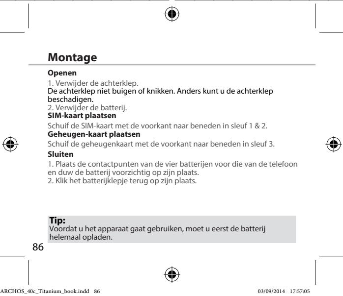 ARCHOS CORE 55 - Beschrijving van het apparaat - 5