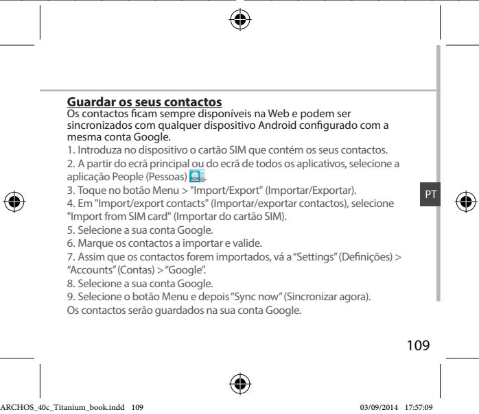 ARCHOS CORE 55 - Sincronizar+dados - 3