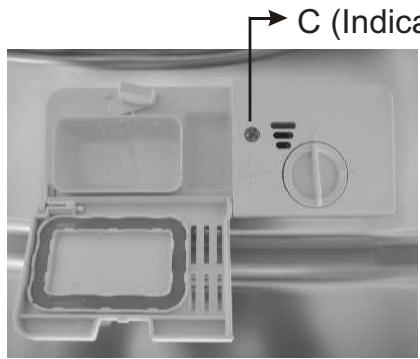 CANDY CDIN2L350PB47 - Quand faut-il rajouter du liquide de rinceage - 1