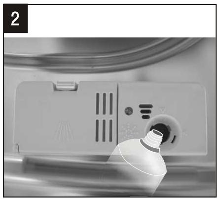 CANDY CDIN2L350PB47 - Quand faut-il rajouter du liquide de rinceage - 3
