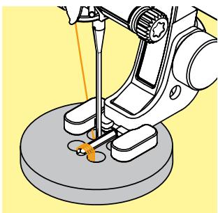 BERNINA 335 - Couture d'un bouton à 2 trous - 3