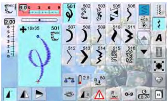 BERNINA 335 - Nature - avancement transversal - 8